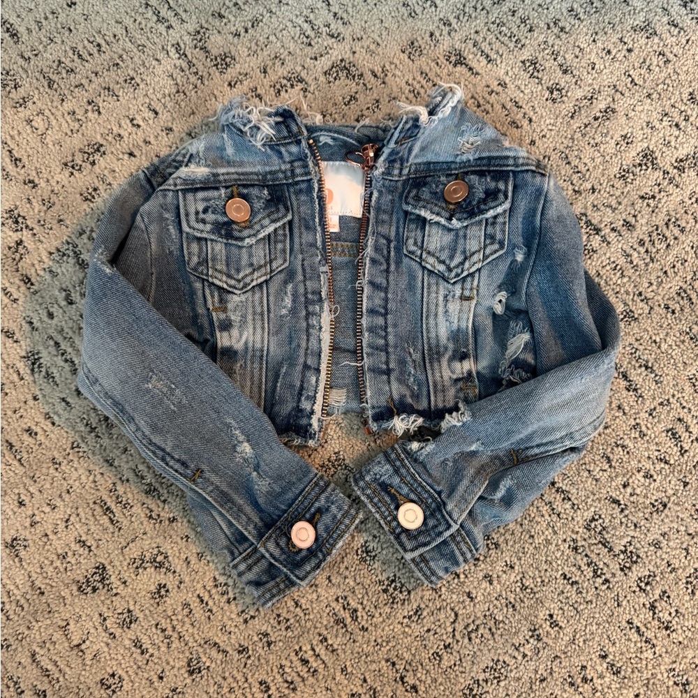 GB Girls Distressed Blue Jean Jacket